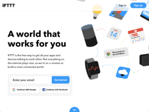 Creating your IFTTT account